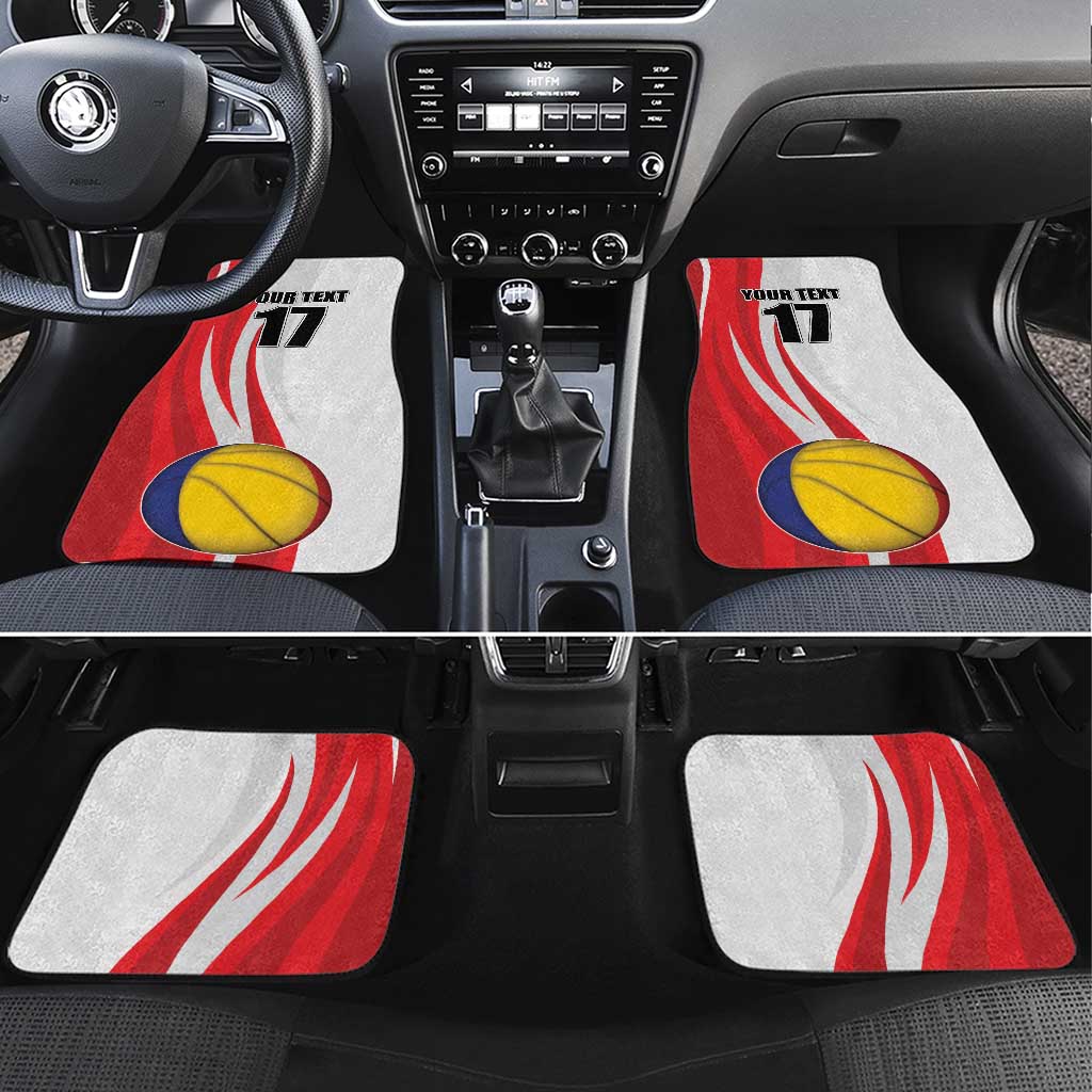 Custom Romania Tennis Winners Never Quit Car Mats Sporty Style