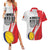 Custom Romania Tennis Winners Never Quit Couples Matching Summer Maxi Dress and Hawaiian Shirt Sporty Style