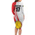 Custom Romania Tennis Winners Never Quit Long Sleeve Bodycon Dress Sporty Style