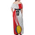 Custom Romania Tennis Winners Never Quit Off Shoulder Maxi Dress Sporty Style