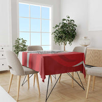 Custom Romania Tennis Winners Never Quit Tablecloth Sporty Style
