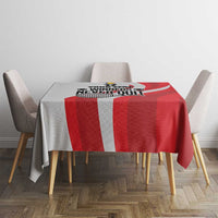 Custom Romania Tennis Winners Never Quit Tablecloth Sporty Style