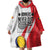 Custom Romania Tennis Winners Never Quit Wearable Blanket Hoodie Sporty Style