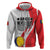 Custom Romania Tennis Winners Never Quit Zip Hoodie Sporty Style