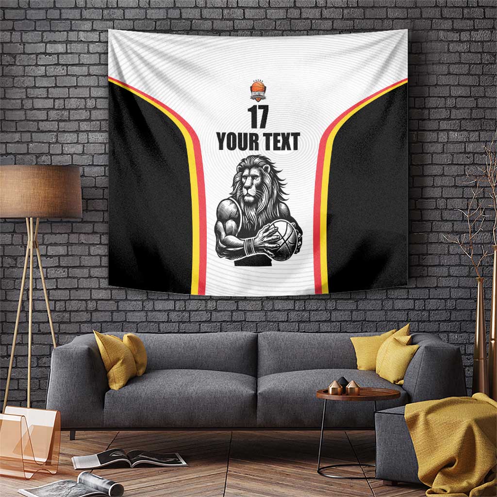 Custom Belgium Basketball Tapestry Lion Mascot Sporty Style