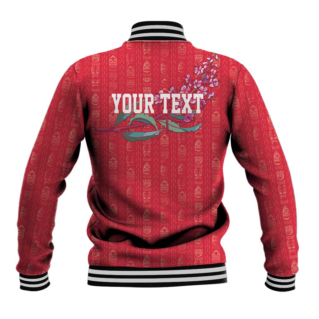 Greenland Flag Style Baseball Jacket Polar Pear