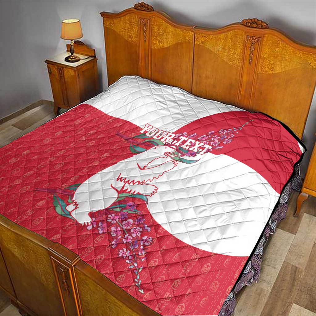 Greenland Flag Style Quilt Polar Pear