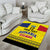 Custom Romania Rugby Go Champions Area Rug Romanian Traditional Patern