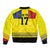 Custom Romania Rugby Go Champions Bomber Jacket Romanian Traditional Patern