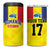 Custom Romania Rugby Go Champions 4 in 1 Can Cooler Tumbler Sporty Style with Romanian Traditional Patern