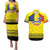 Custom Romania Rugby Go Champions Couples Matching Puletasi and Hawaiian Shirt Romanian Traditional Patern