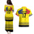 Custom Romania Rugby Go Champions Couples Matching Puletasi and Hawaiian Shirt Romanian Traditional Patern