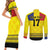 Custom Romania Rugby Go Champions Couples Matching Short Sleeve Bodycon Dress and Long Sleeve Button Shirt Romanian Traditional Patern