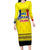 Custom Romania Rugby Go Champions Family Matching Long Sleeve Bodycon Dress and Hawaiian Shirt Romanian Traditional Patern