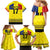 Custom Romania Rugby Go Champions Family Matching Mermaid Dress and Hawaiian Shirt Romanian Traditional Patern