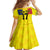 Custom Romania Rugby Go Champions Family Matching Off The Shoulder Long Sleeve Dress and Hawaiian Shirt Romanian Traditional Patern