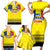 Custom Romania Rugby Go Champions Family Matching Short Sleeve Bodycon Dress and Hawaiian Shirt Romanian Traditional Patern