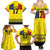 Custom Romania Rugby Go Champions Family Matching Summer Maxi Dress and Hawaiian Shirt Romanian Traditional Patern