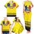 Custom Romania Rugby Go Champions Family Matching Tank Maxi Dress and Hawaiian Shirt Romanian Traditional Patern