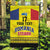 Custom Romania Rugby Go Champions Garden Flag Romanian Traditional Patern