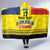 Custom Romania Rugby Go Champions Hooded Blanket Romanian Traditional Patern