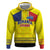 Custom Romania Rugby Go Champions Hoodie Romanian Traditional Patern