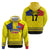 Custom Romania Rugby Go Champions Hoodie Romanian Traditional Patern