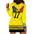 Custom Romania Rugby Go Champions Hoodie Dress Romanian Traditional Patern