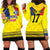 Custom Romania Rugby Go Champions Hoodie Dress Romanian Traditional Patern