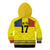 Custom Romania Rugby Go Champions Kid Hoodie Romanian Traditional Patern