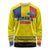 Custom Romania Rugby Go Champions Long Sleeve Shirt Romanian Traditional Patern