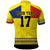 Custom Romania Rugby Go Champions Polo Shirt Romanian Traditional Patern