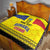 Custom Romania Rugby Go Champions Quilt Romanian Traditional Patern