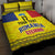 Custom Romania Rugby Go Champions Quilt Bed Set Romanian Traditional Patern