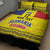 Custom Romania Rugby Go Champions Quilt Bed Set Romanian Traditional Patern