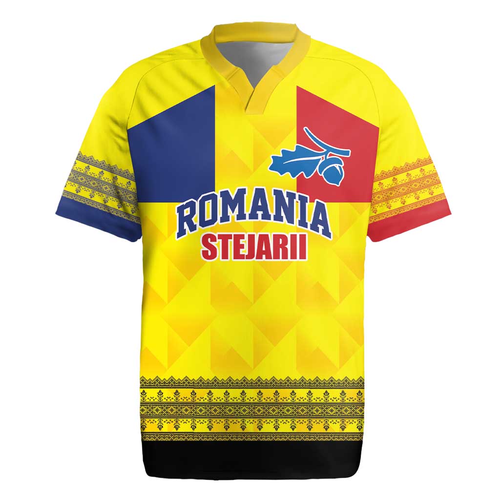 Custom Romania Rugby Go Champions Rugby Jersey Romanian Traditional Patern