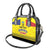 Custom Romania Rugby Go Champions Shoulder Handbag Romanian Traditional Patern