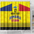 Custom Romania Rugby Go Champions Shower Curtain Romanian Traditional Patern