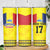 Custom Romania Rugby Go Champions Skinny Tumbler Sporty Style with Romanian Traditional Patern