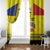 Custom Romania Rugby Go Champions Window Curtain Romanian Traditional Patern