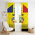 Custom Romania Rugby Go Champions Window Curtain Romanian Traditional Patern