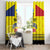 Custom Romania Rugby Go Champions Window Curtain Romanian Traditional Patern