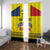 Custom Romania Rugby Go Champions Window Curtain Romanian Traditional Patern