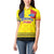 Custom Romania Rugby Go Champions Women Polo Shirt Romanian Traditional Patern