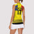 Custom Romania Rugby Go Champions Women Sleeveless Polo Shirt Romanian Traditional Patern