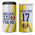 Custom Romania Football With Eagle Mascot 4 in 1 Can Cooler Tumbler Sporty Style