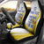 Custom Romania Football With Eagle Mascot Car Seat Cover Sporty Style