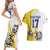 Custom Romania Football With Eagle Mascot Couples Matching Short Sleeve Bodycon Dress and Hawaiian Shirt Sporty Style