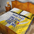 Custom Romania Football With Eagle Mascot Quilt Bed Set Sporty Style