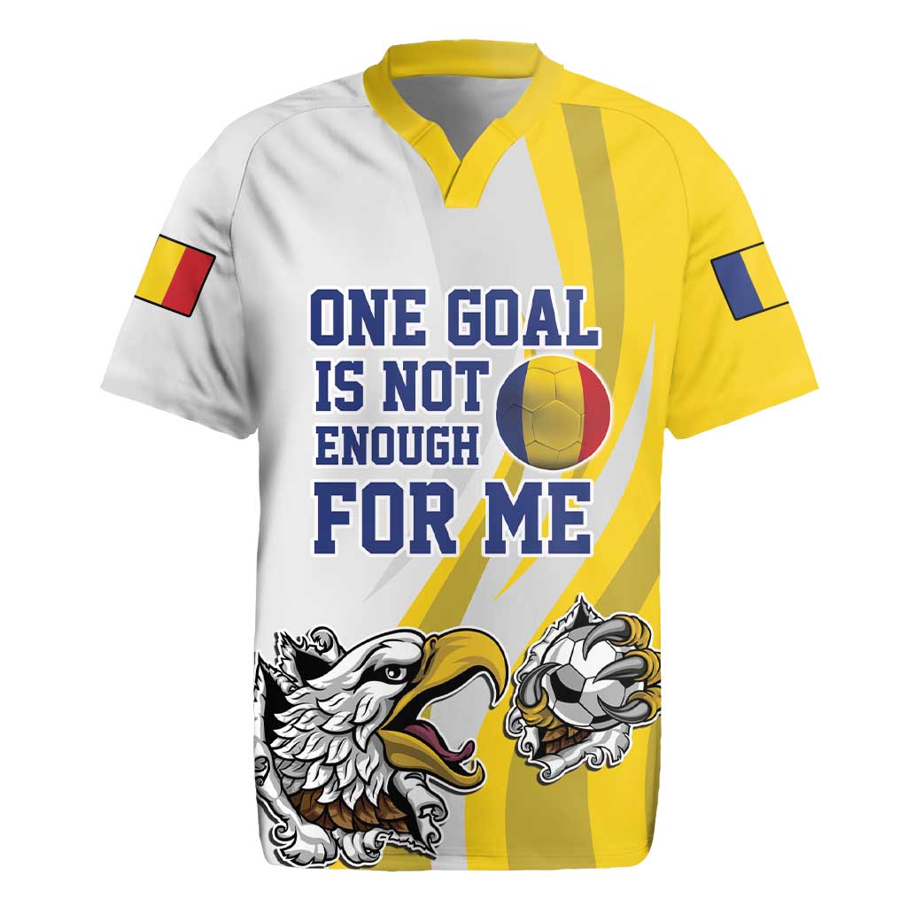 Custom Romania Football With Eagle Mascot Rugby Jersey Sporty Style